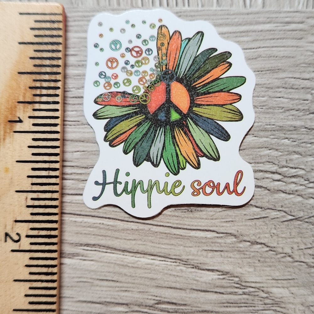 10 for $10 Flower Power Stickers Groovy Hippie 60s 70s Flower Child A649